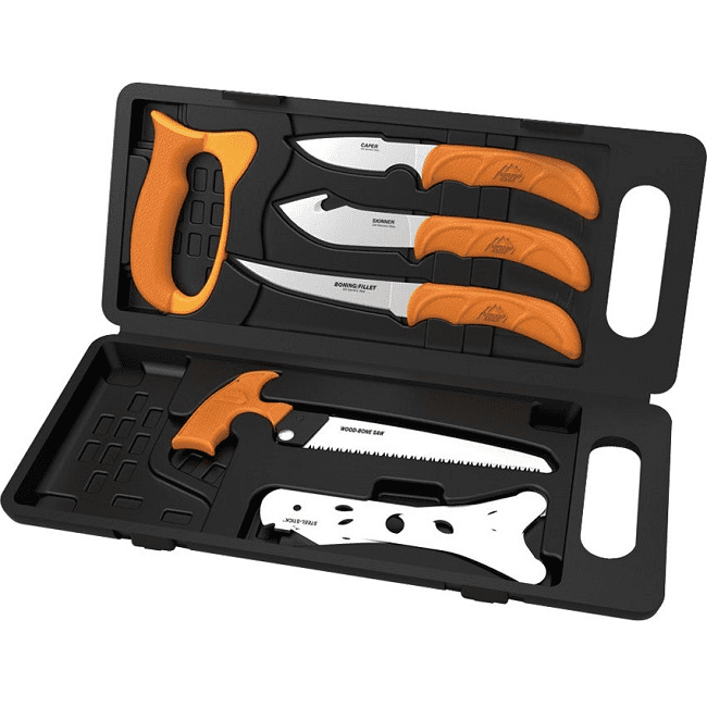 Outdoor Edge Wild Pak 8-Piece Game Processing Set with Case