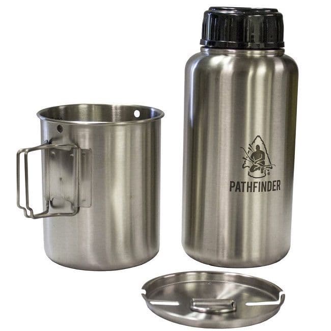 Pathfinder Stainless Steel Bottle & Nesting Cup Set