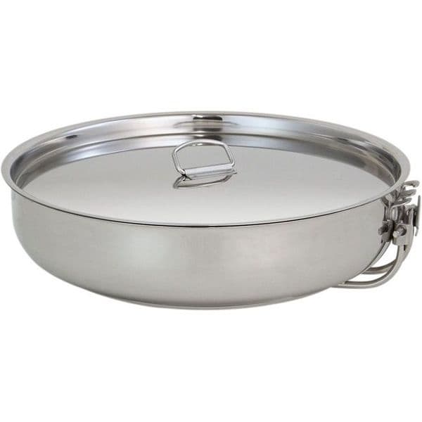 Pathfinder Stainless Steel Folding Skillet & Lid Set