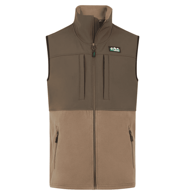 Ridgeline Hybrid Fleece Vest Gilet - Bark