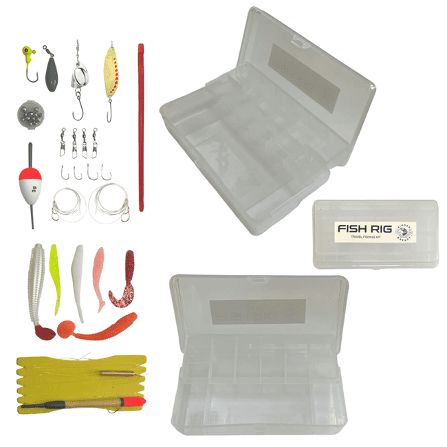Rigged and Ready Travel Fishing Tackle Box