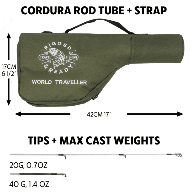 Rigged and Ready World Traveller Travel Fishing Rod