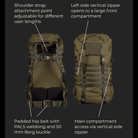 Savotta Kantamus Backpack - 60L - Green