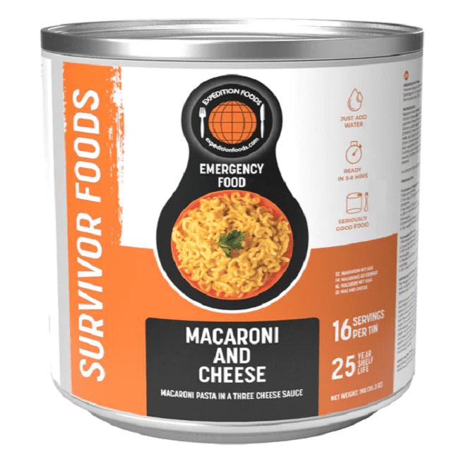Survivor Foods with a 25 Year Shelf Life! - Mac & Cheese