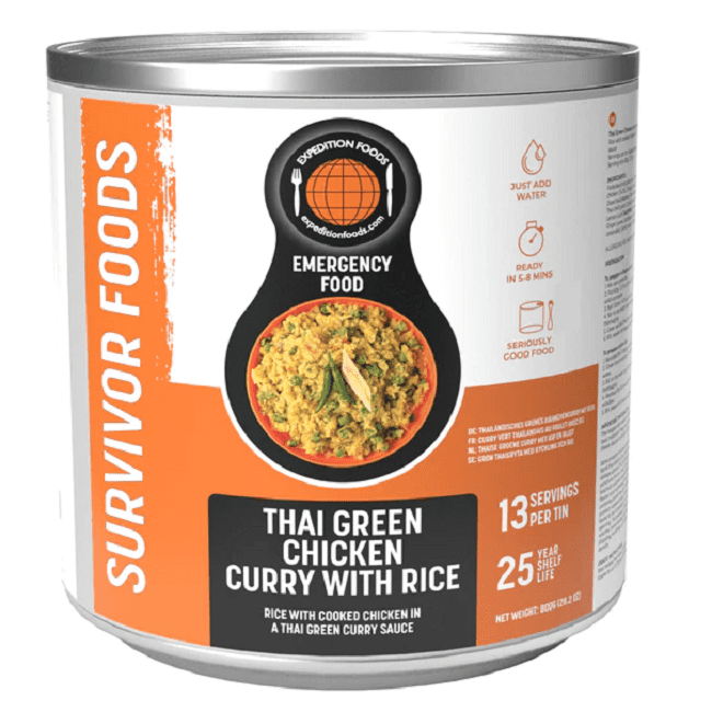 Survivor Foods with a 25 Year Shelf Life! - Thai Green Curry