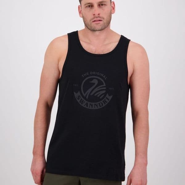 Swanndri Classic Singlet - Black