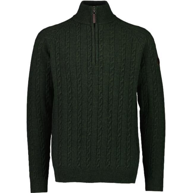 Swanndri Doncaster Wool 1/4 Zip Jumper - Hunter Green