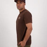 Swanndri Fireside T-Shirt - Coffee/Burnt Orange