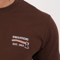 Swanndri Fireside T-Shirt - Coffee/Burnt Orange