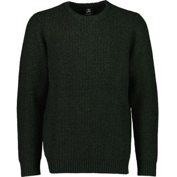 Swanndri Fistral Waffle Knit Jumper - Hunter Green