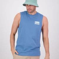 Swanndri Lindis Tank T-Shirt - Smoke Blue