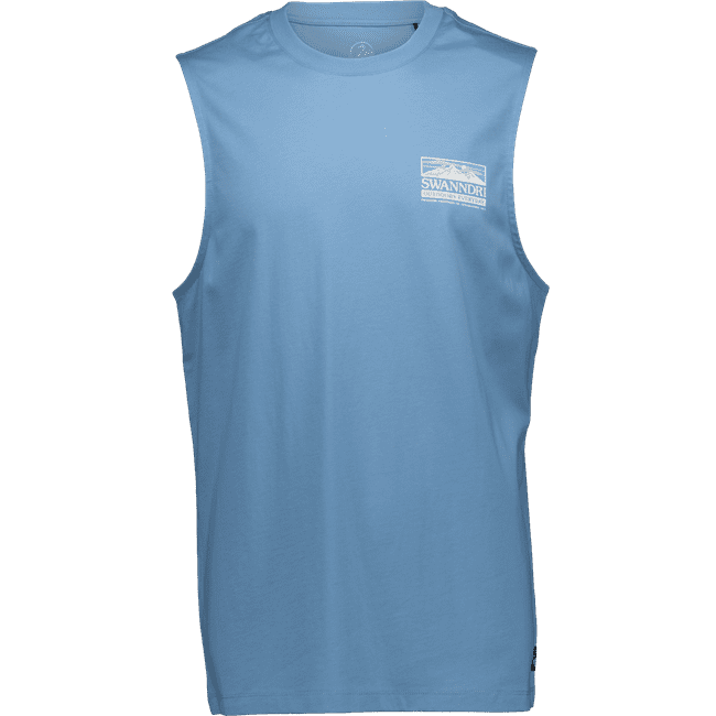 Swanndri Lindis Tank T-Shirt - Smoke Blue