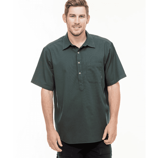 Swanndri Paihia Short Sleeve Shirt - Forest Green