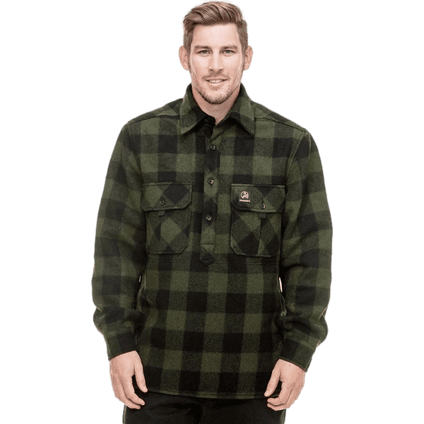 Swanndri Ranger Extreme Wool Bushshirt - Olive/Black Check