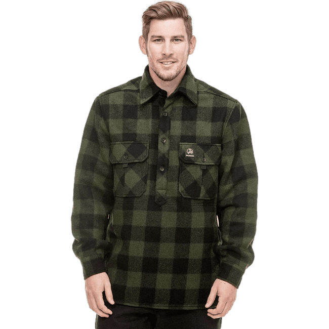 Swanndri Ranger Extreme Wool Bushshirt - Olive/Black Check