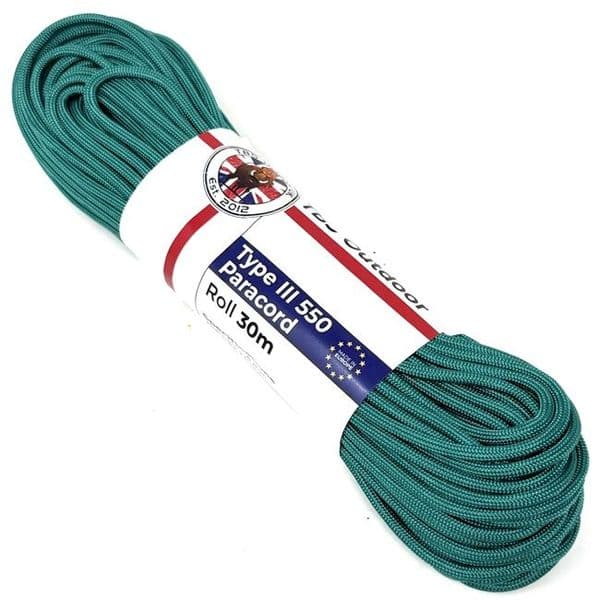 TBS 550 Paracord - Emerald Green - Made in Europe