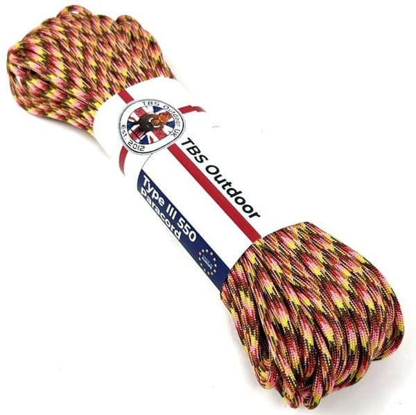 TBS 550 Paracord - Fireball - Made in Europe
