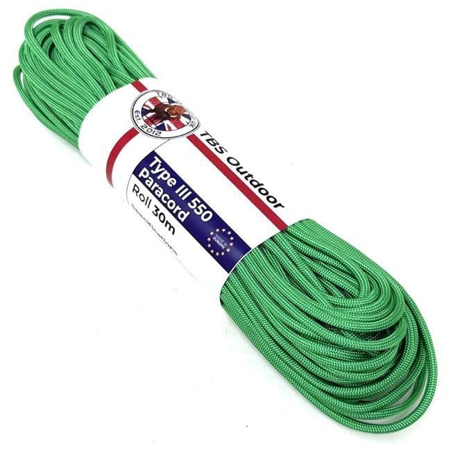 TBS 550 Paracord - Kelly Green - Made in Europe