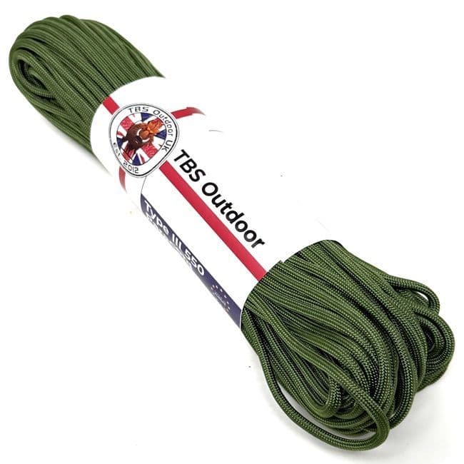TBS 550 Paracord - Moss Green - Made in Europe