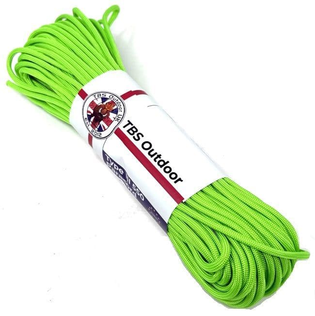 TBS 550 Paracord - Neon Green - Made in Europe