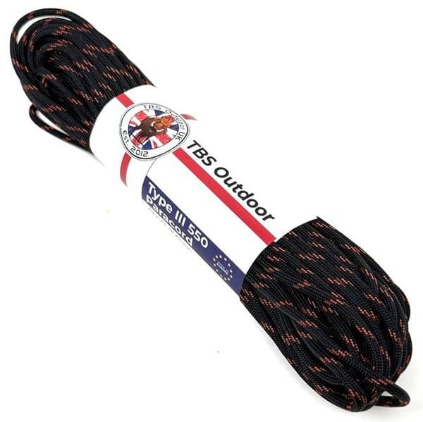 TBS 550 Paracord - Thin Red Line - Made in Europe