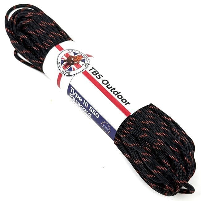 TBS 550 Paracord - Thin Red Line - Made in Europe