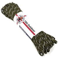 TBS 550 Reflective Paracord - Army Green - Made in Europe