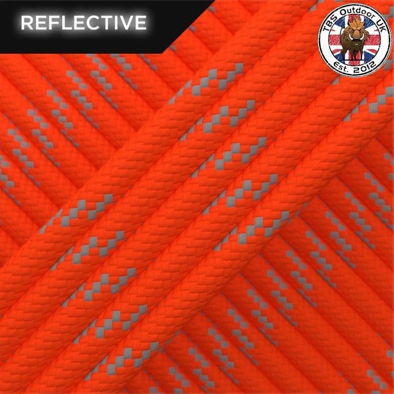 TBS 550 Reflective Paracord - Neon Orange - Made in Europe