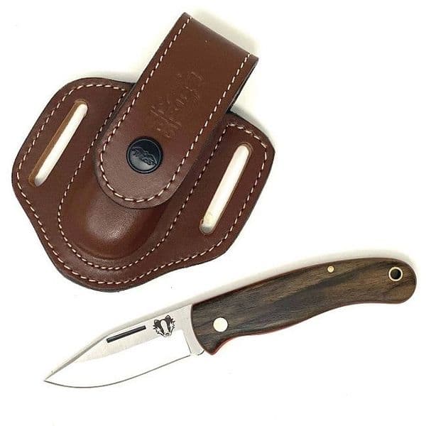 TBS Badger EDC Knife with Low Profile Belt Pouch - TW