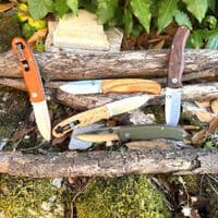 TBS Badger EDC Pocket Knife - Orange G10 - Drop Point with Pocket Clip