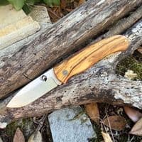 TBS Badger EDC Pocket Knife - Orange G10 - Drop Point with Pocket Clip