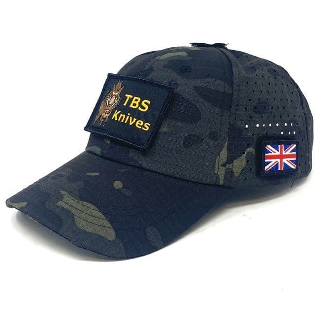 TBS Cap with Sunglasses Retainer - Black Camo