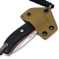 TBS EDC Knife Kydex Neck Carry Sheath  - New and Improved!