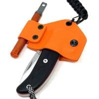 TBS EDC Knife Kydex Neck Carry Sheath  - New and Improved!