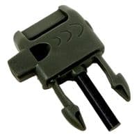 TBS Firesteel Buckle - Firesteel, Striker & Whistle in one! - Olive Green