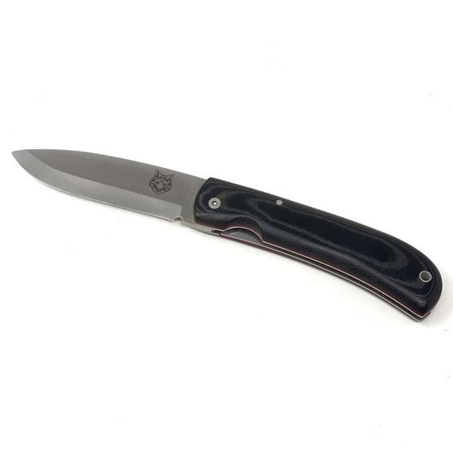 TBS Fox Folding Lock N690co Stainless Steel Knife - Black Micarta - EX DISPLAY - No.1