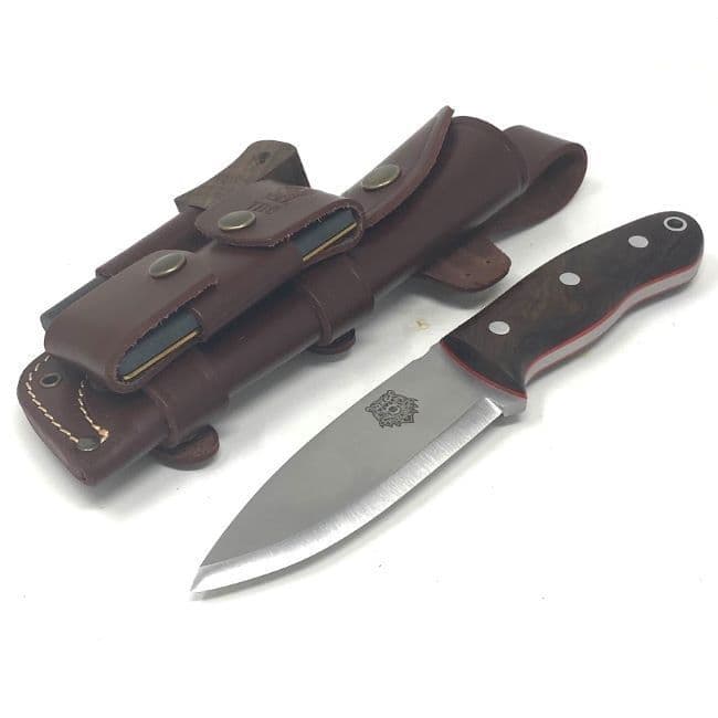 TBS Grizzly Bushcraft Survival Knife - DC4 & Firesteel Edition - Turkish Walnut