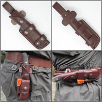 TBS Grizzly Bushcraft Survival Knife - Firesteel Edition - Curly Birch