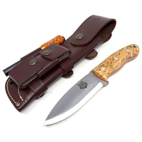 TBS Grizzly Bushcraft Survival Knife - Full Cover Multi Carry Sheath Edition - CB