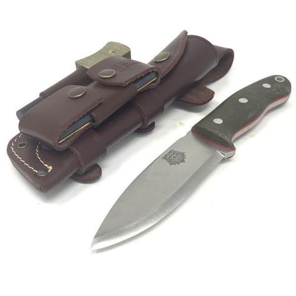 TBS Grizzly Bushcraft Survival Knife - Military Model - DC4 & Firesteel Edition
