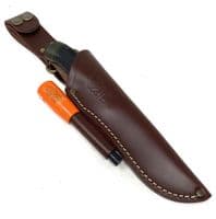 TBS Leather Dangler Sheath with Firesteel Loop