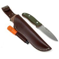 TBS Leather Dangler Sheath with Firesteel Loop