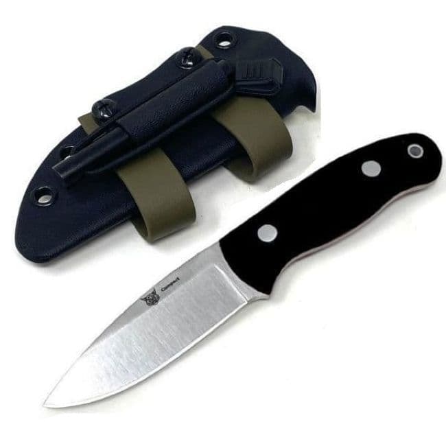 TBS Lynx Compact Knife - Black G10 - Kydex Sheath