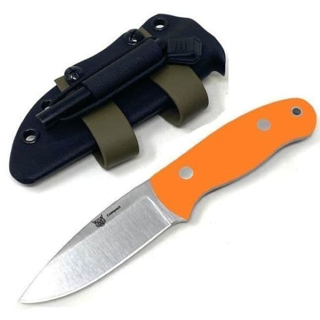 TBS Lynx Compact Knife - Orange G10 - Kydex Sheath