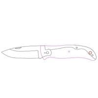TBS Timberwolf EDC Folding Pocket Knife - Stag Antler