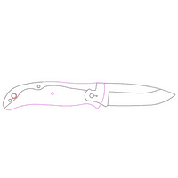 TBS Timberwolf EDC Folding Pocket Knife - Stag Antler