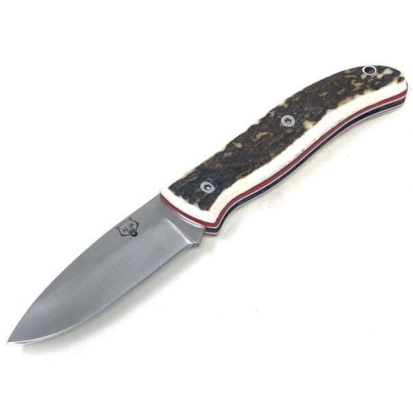 TBS Timberwolf EDC Folding Pocket Knife - Stag Antler