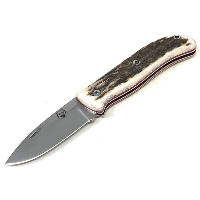 TBS Timberwolf EDC Folding Pocket Knife - Stag Antler