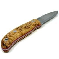 The NEW TBS Timberwolf Bushcraft Knife - DC4 & Firesteel - Curly Birch