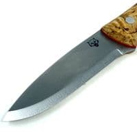 The NEW TBS Timberwolf Bushcraft Knife - DC4 & Firesteel - Curly Birch